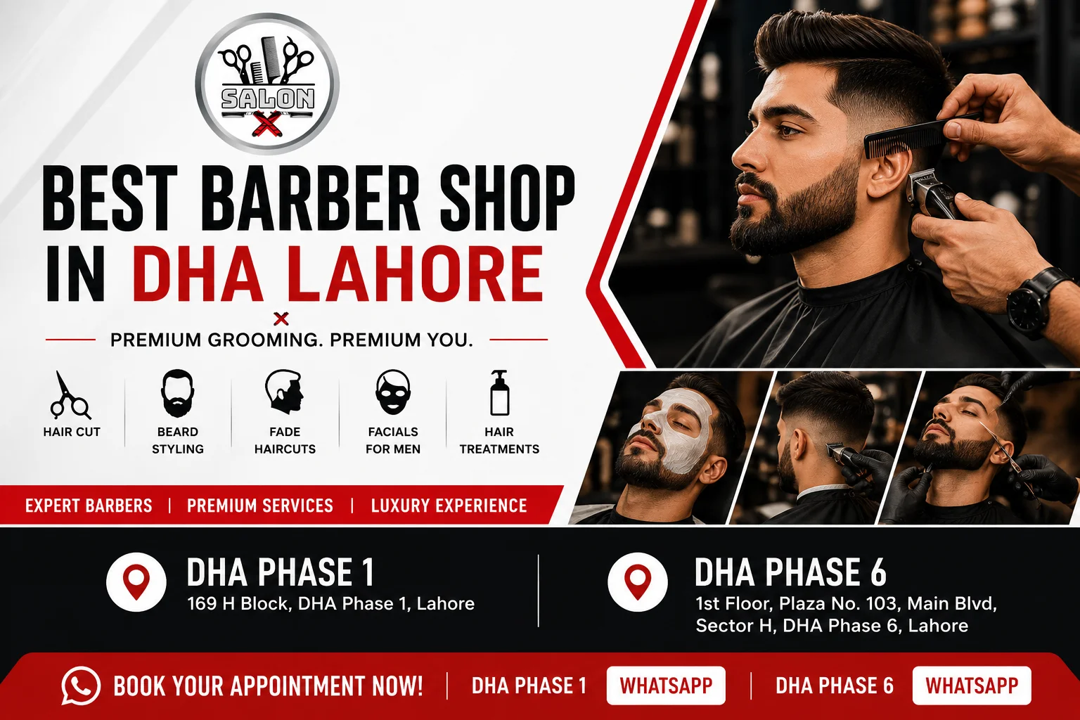 best barber shop in dha